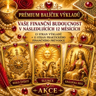 PRÉMIUM BALÍČEK VÝKLADŮ: VAŠE FINANČNÍ BUDOUCNOST V NÁSLEDUJÍCÍCH 12 MĚSÍCÍCH (13 stran výkladů + 11 stran praktického finančního průvodce)