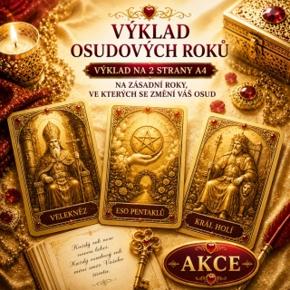 Výklad OSUDOVÝCH ROKŮ – výklad na 2 strany A4 na zásadní roky ve kterých se změní Váš osud